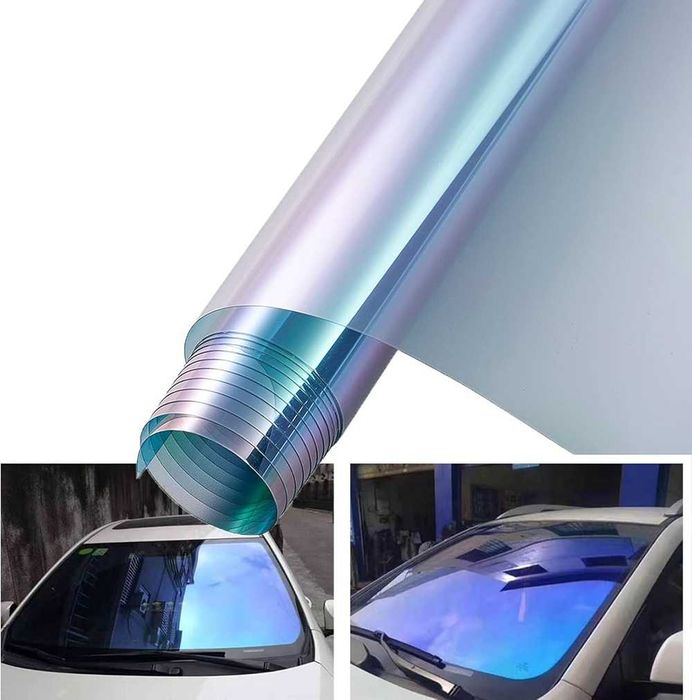 Хамелеоново фолио за автомобилни стъкла 75% - 1.52 х 1 метър.