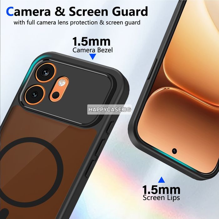 Honor 600 Pro / 600 / 600 Lite / FROSTED MAGSAFE Матов кейс гръб