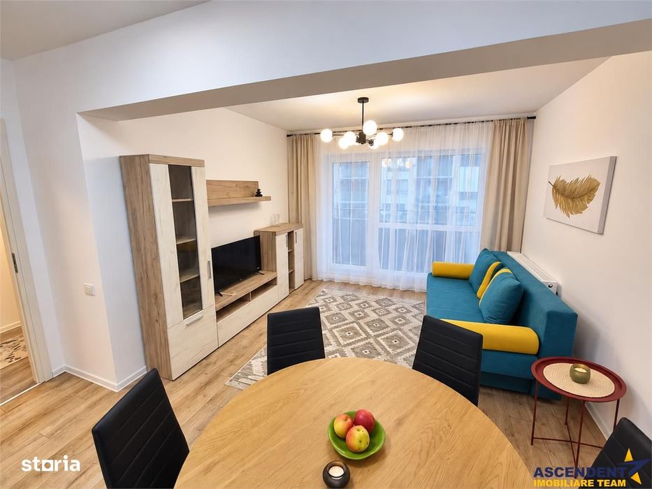 Prima inchiriere! Apartament 2 camere, structura frumoasa, terasa, Viv