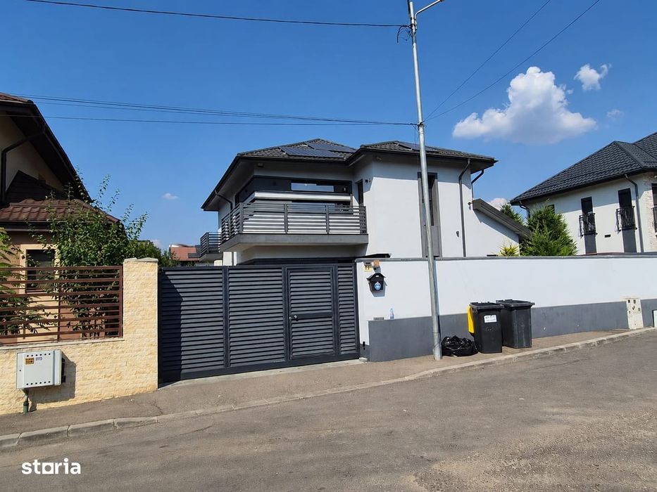 Vilă de lux cu piscină,teren 400 mp, Chiajna,Rosu