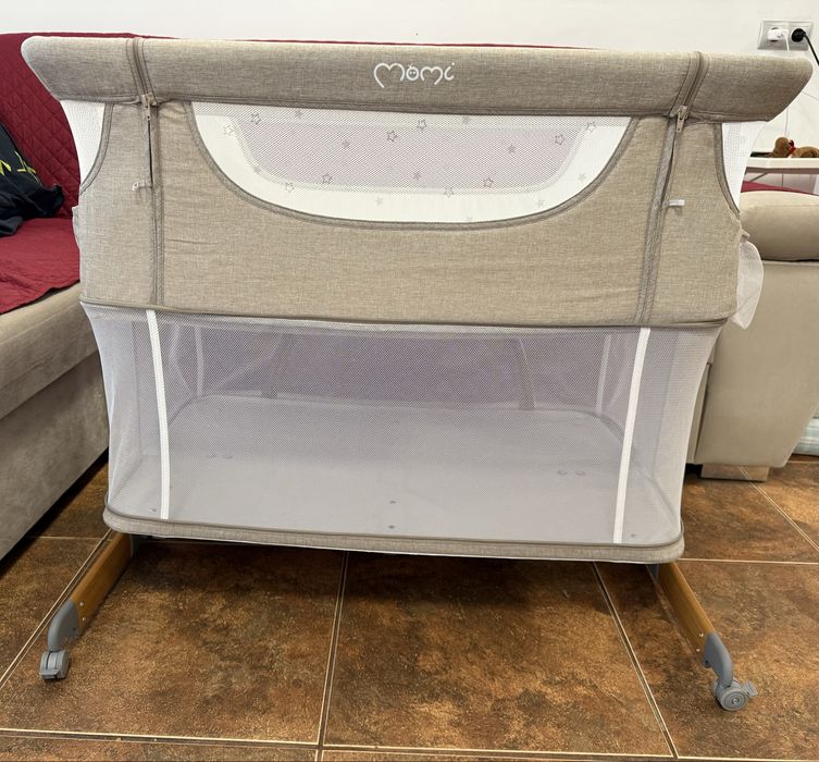 Co-sleeper MoMi, Smart Bed 4 in 1 - Beige in stare impecabila.