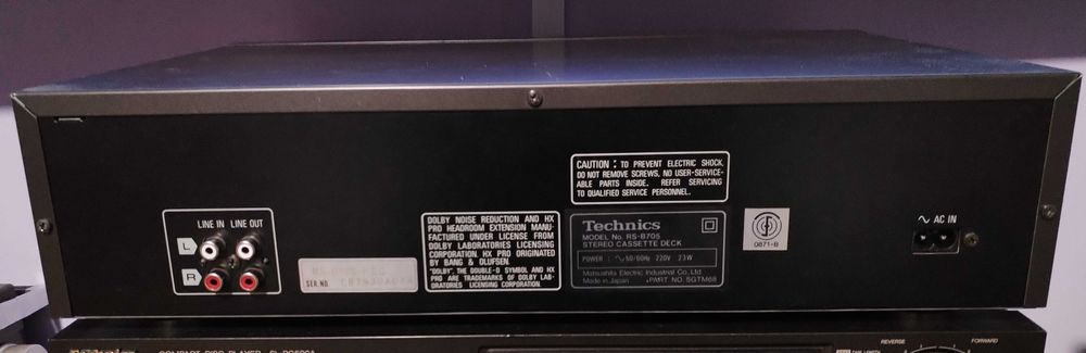 Casetofon deck 3 capete Technics RS-B705 vintage colecție