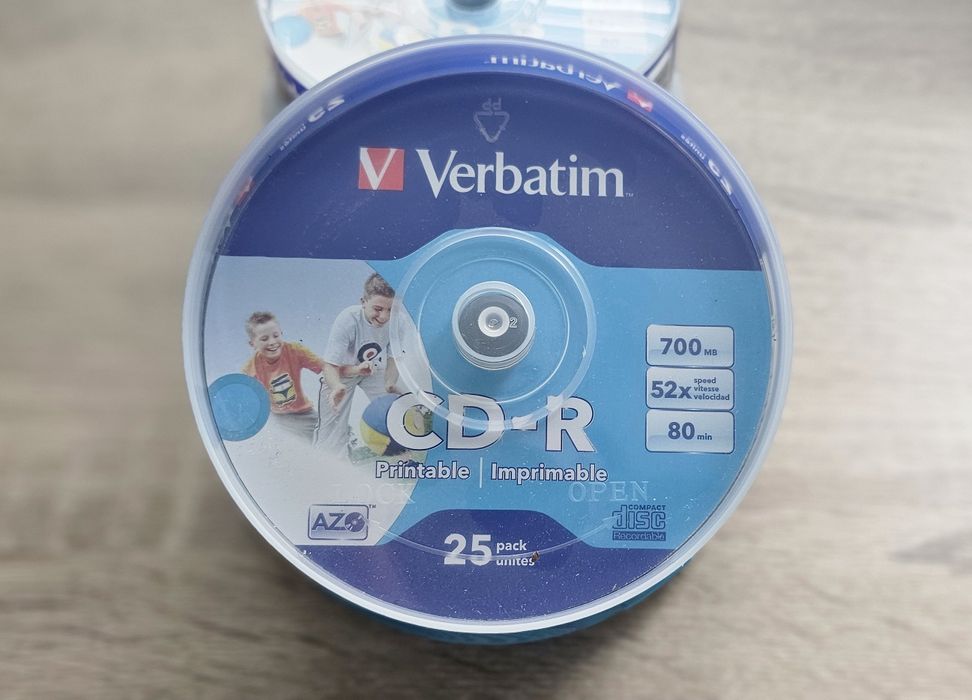 Чисто нови Verbatim CD-R 700MB 52X (25 броя) – Extra Protection