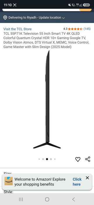 Qled TCL 140 cm ca nou