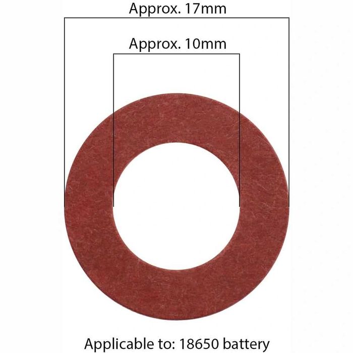 Hartie pentru izolație acumulator Li-Ion 18650 – set 100 buc inele baterii (50 verzi + 50 roșii) izolație electroizolantă și izolator 18650