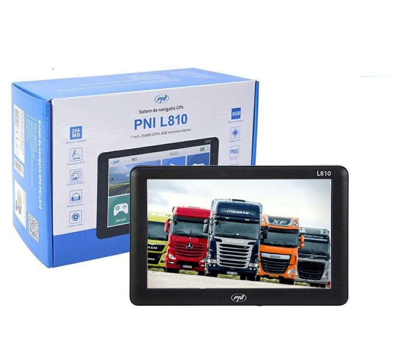 Gps pni l810- cel mai nou model-garantie 2 ani- program truck si harti
