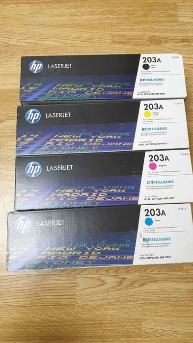 HP 203A (CF540A) - Toner, black ,mangenta, cyan, blue originale