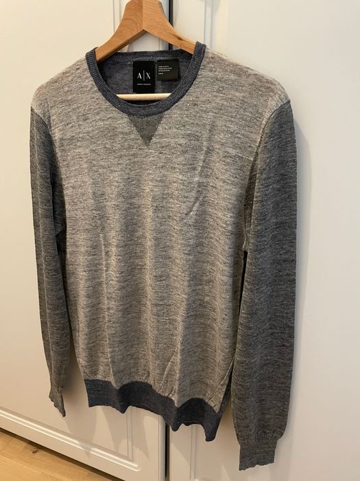 Pulover gri Armani Exchange