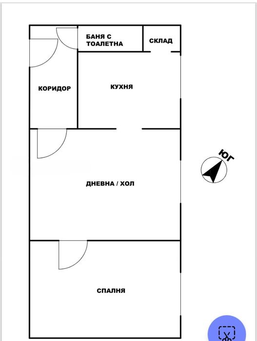 Двустаен апартамент в Славия