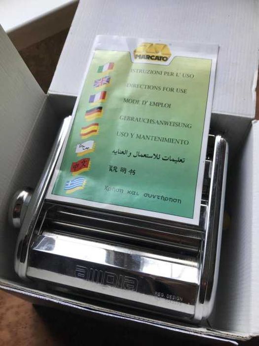 Лапшерезка-тестораскатка " MARCATO AMPIA " 150 mm - Made in ITALY.