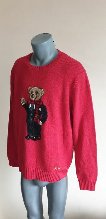 POLO Ralph Lauren Bear Cotton / Len Mens Size XL НОВО! ОРИГИНАЛ! Мъжки Пуловер !
