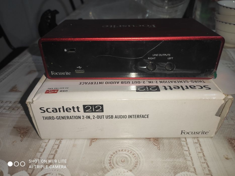 Звуковая карта focusrite scarlet 2i2 3gen