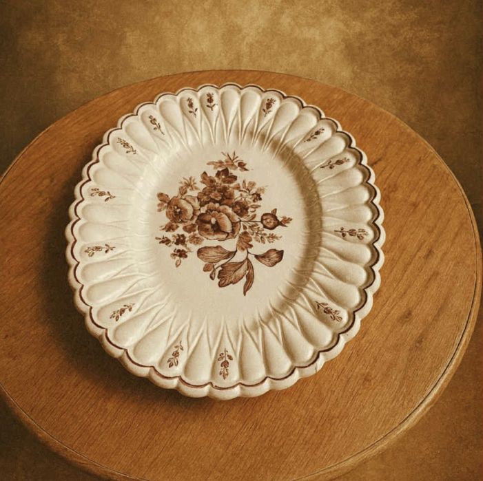 Винтидж керамично плато Gefle – Швеция, 1952 г.