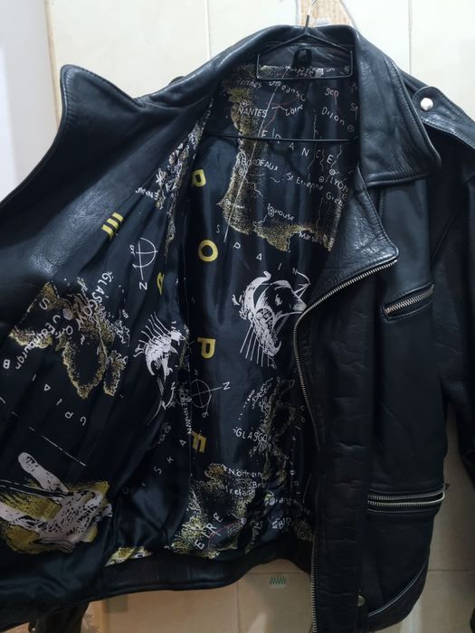 Geaca piele biker , moto chopper ,marimea L. Stare impecabila