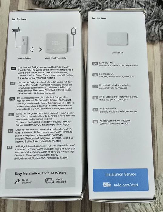 Sistem Termostat Inteligent Tado V3+ (Wired) + Extension Kit – SIGILAT