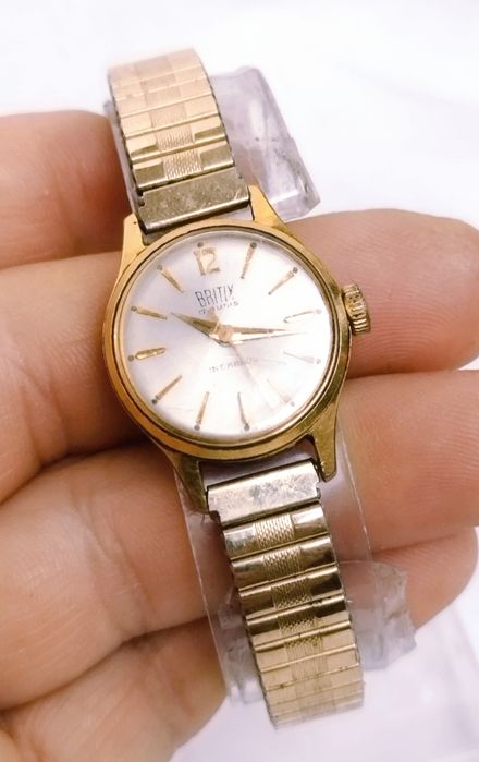 Ceas de damă vintage Britix mecanic, 17 Rubine, anii 1960.