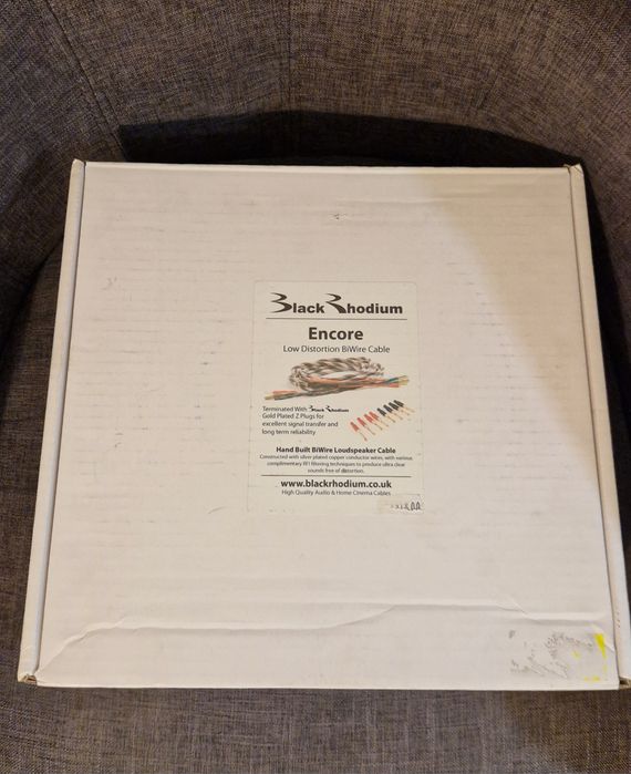 UK made аудио кабели: Black Rhodium Encore BiWire+Bi amping 2x3m