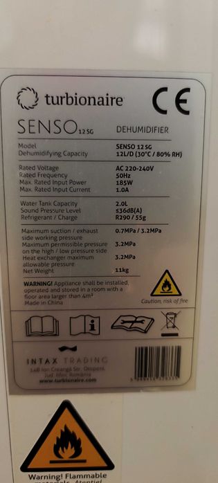 Vand Dezumidificator Turbionare