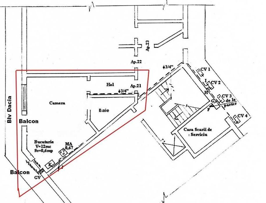 Garsoniere de vânzare Bulevardul Dacia programul national consolidare PNCCRS