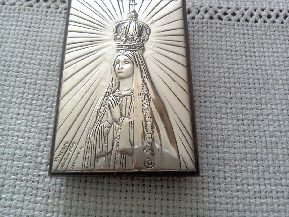 Icoana/iconiță argint marcat și lemn - 8 cm x 5 cm