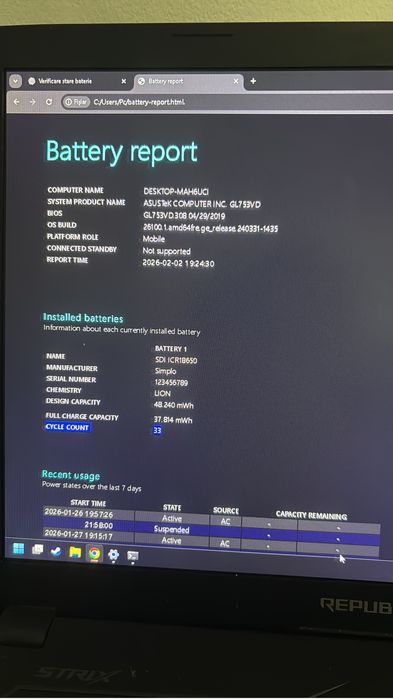 Vand/schimb Asus Rog Strix GTX 1050 4Gb 24Gb Ram 256Gb Ssd