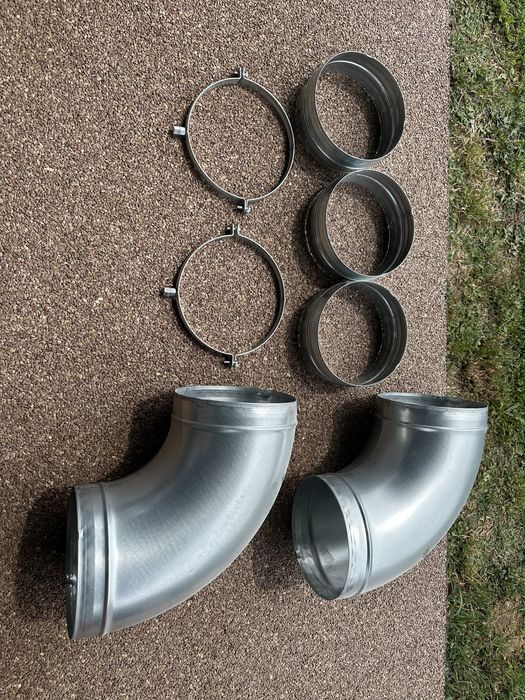 Спирален въздуховод /спиротръба /, нипели, скоби и колена