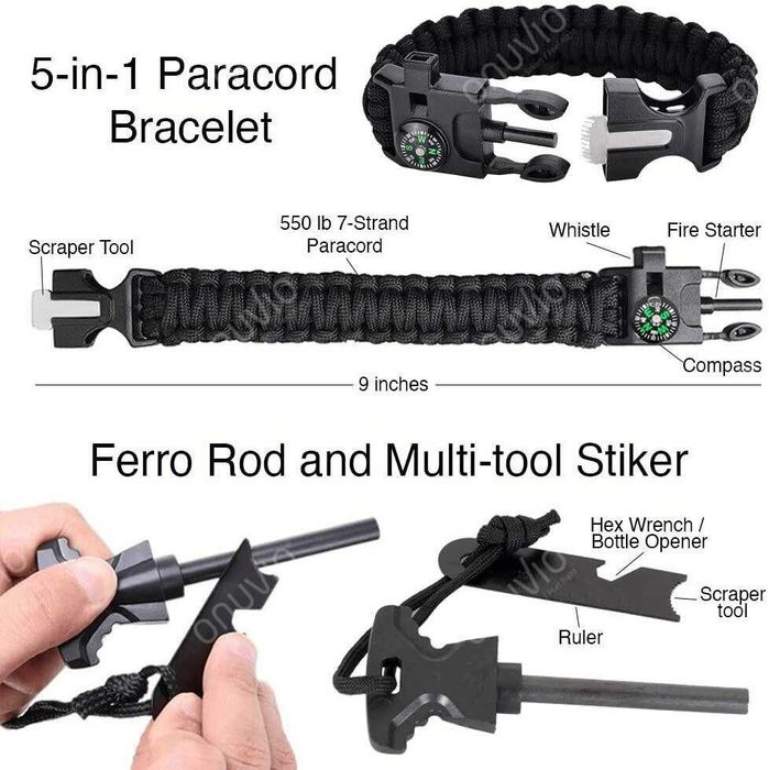 Kit supravietuire trusa tactica camping drumetie pescuit vanatoare