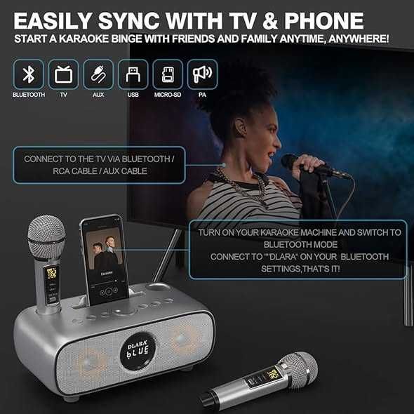 Aparat de karaoke pentru adulți și copii