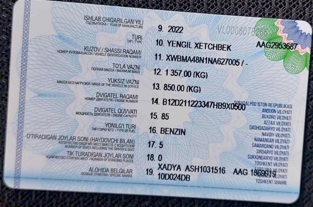 Spark full 2022 kraskasi toza