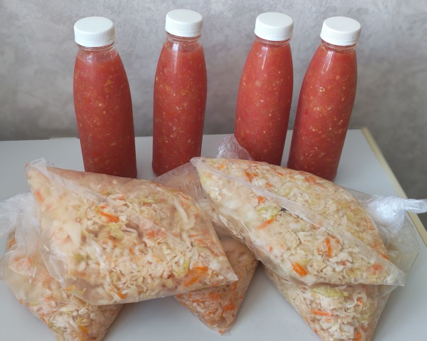 Огонёк, капуста квашеная