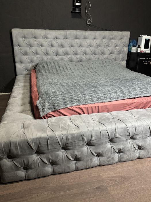 Продам Кровать Люкс Серая с бортиками