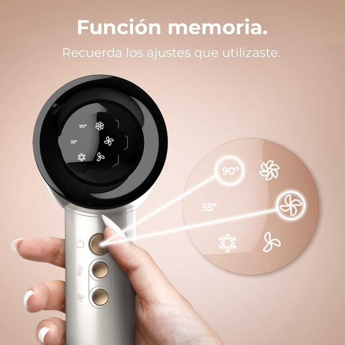 Сешоар Cecotec DryGlam Waves Champagne безчетков мотор 1600W 4в1