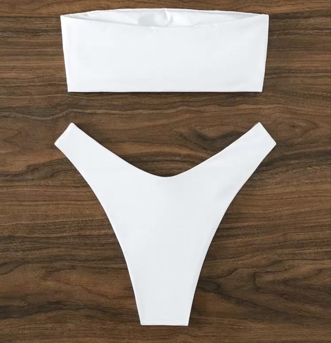 Бял бански Shein – S (отговаря на XS), нов