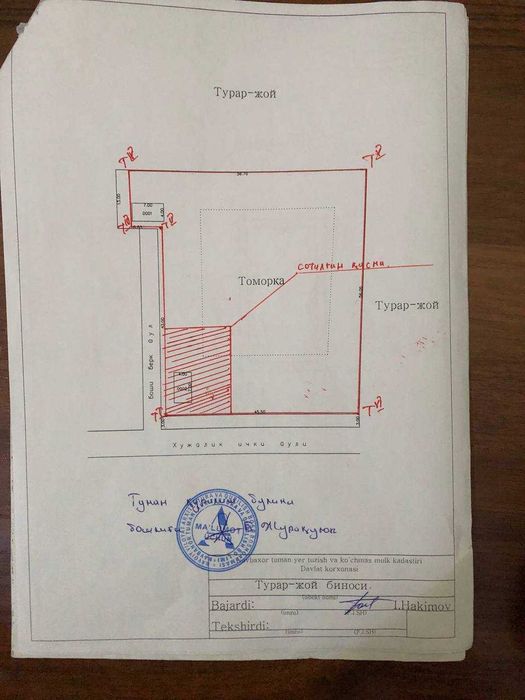 Yer uchastkasi sotiladi