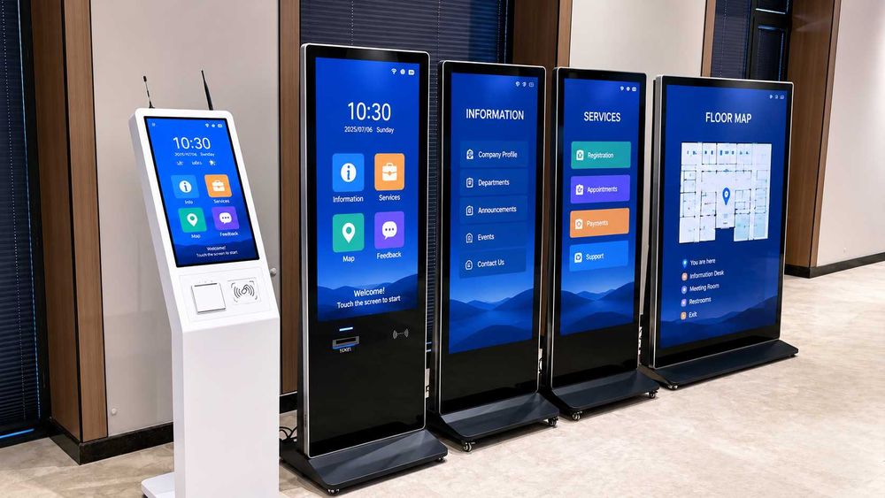 SSI-IKL55 sensorli infokioski /Vizual mukammallik: Wi-Fi va Windows 10