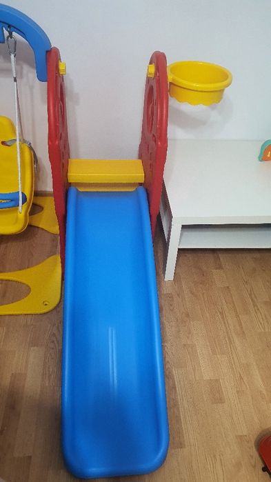 Ansamblu loc joaca tobogan leagan cos baschet