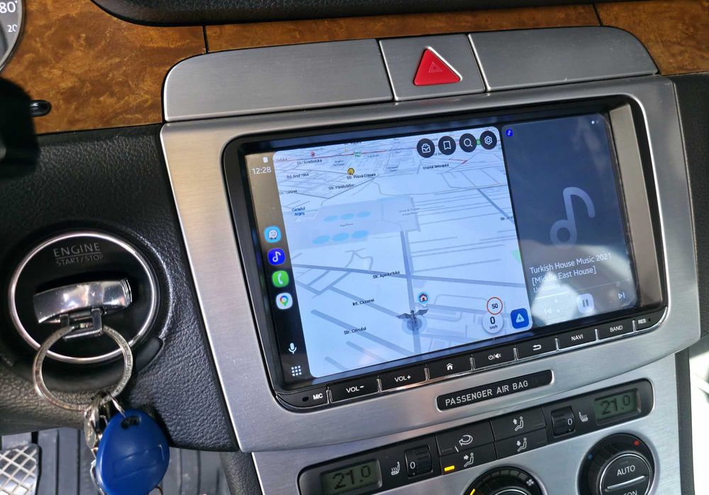 Navigatie Android 13 VW Passat B6 B7 CC Golf 5 6 Tiguan Carplay GPS 2GB RAM 32GB – Test disponibila