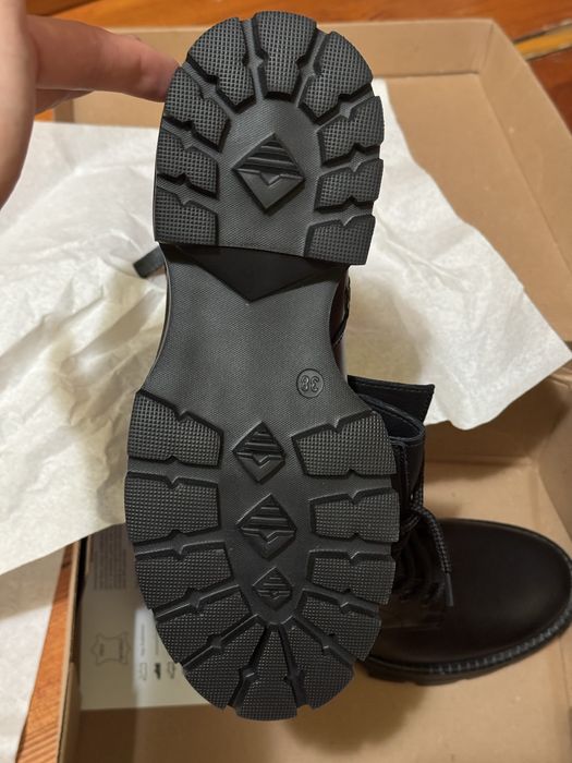 Ghete femei/dama, noi, piele naturala 38