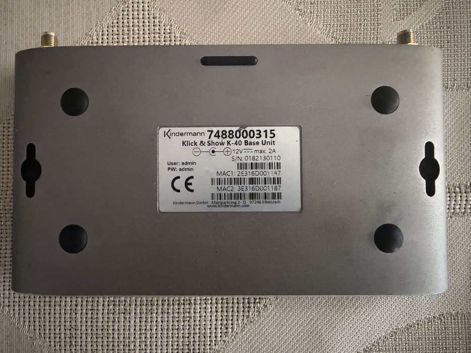 Sistem prezentare wireless Kindermann Klick-Show unitate baza K-40