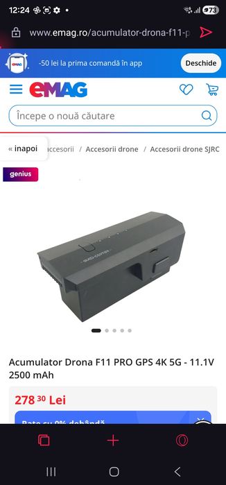 Drona completa SJRC 11F Pro + 2 baterii +husă