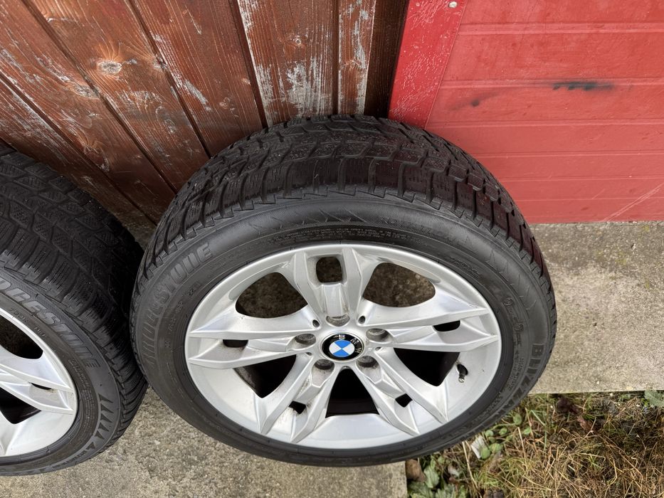 Vand jante aliaj originale BMW 5x120+anvelope IARNA 225.50.R17