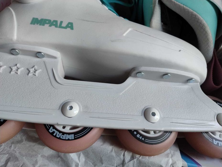 Role Impala Lightspeed Inline - Alb/Aqua - Mărimea 37 - Cutie Originală