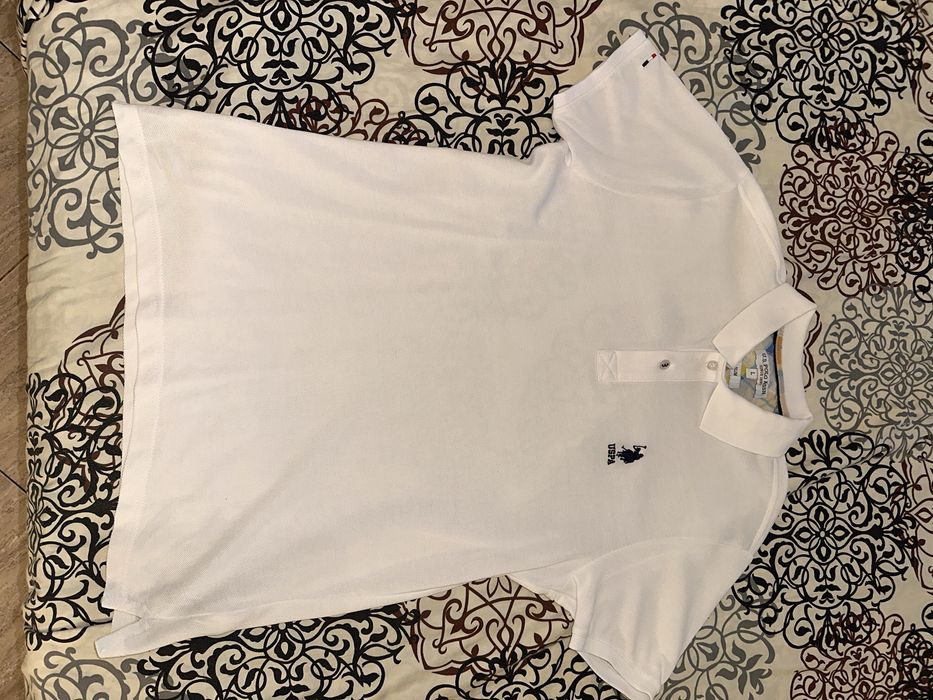 US Polo T-shirt alb