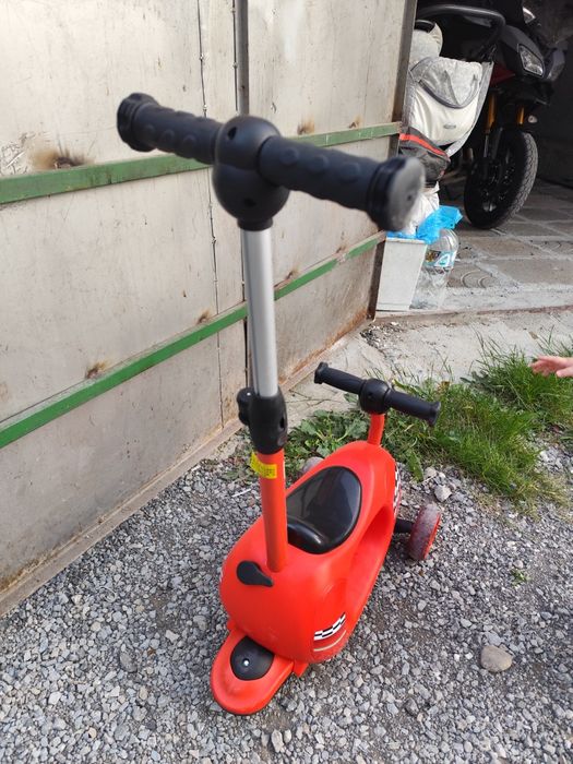 Детска тротинетка Mesuca - Ferrari, 4 в 1, червена