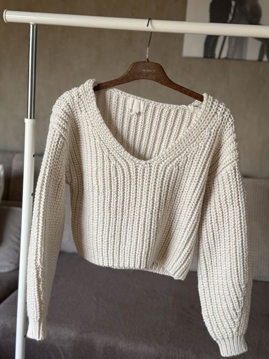 Пуловер Екрю H&M