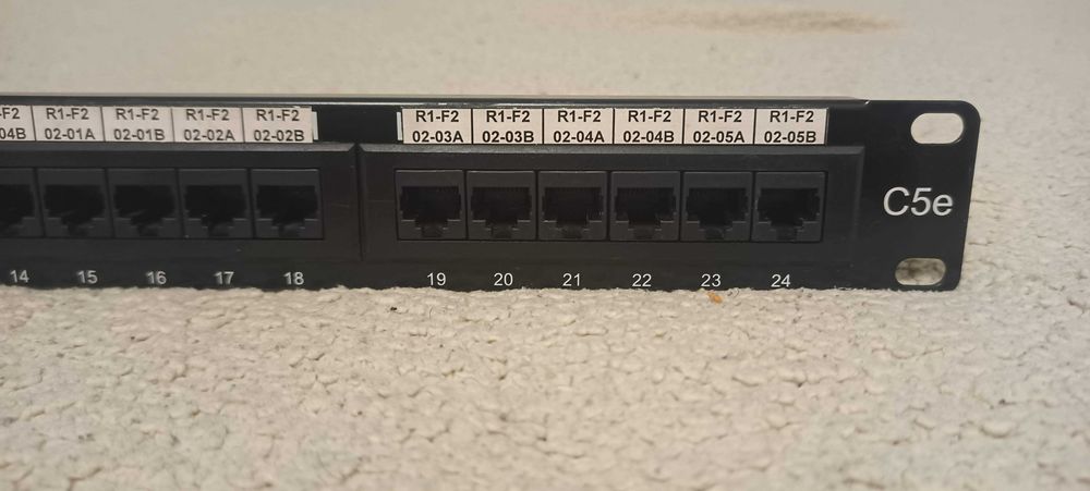 Пач панел 24 порта Cat 5e