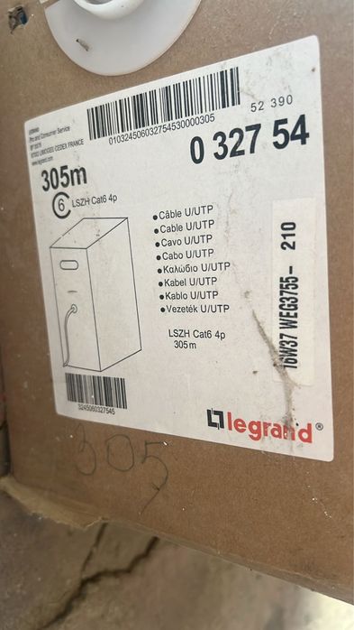 Кабель Legrand UTP cat.6