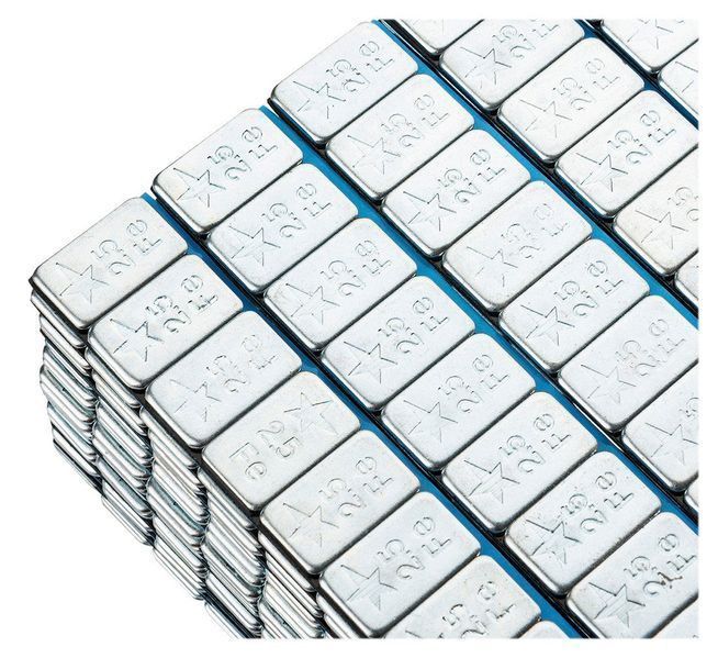 Кутия със самозалепващи се противотежести 2.5 гр. - 100 ленти - 12 бр.