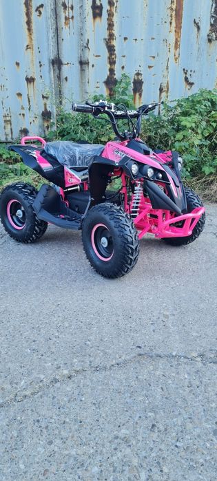 ATV 1000w nou cu garanție pentru fetite cu viteza limitabila 
Frane pe