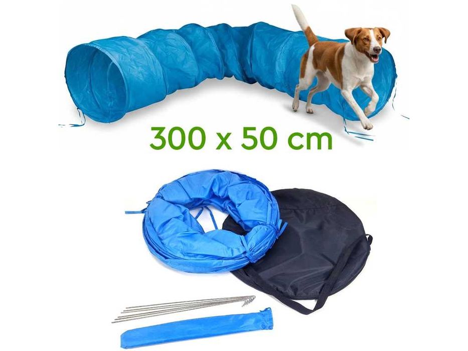 НОВИ! Аджилити тунел за куче 300x50см